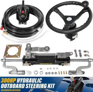 Boat Hydraulic Steering System Kit Marine Outboard Steering 300HP Outboard - Bild 1 von 7