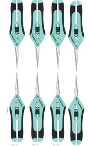 8 Pack- Bud Trimming Scissors STAINLESS Titanium Coated PRUNING TRIMMING HARVEST - Picture 1 of 8