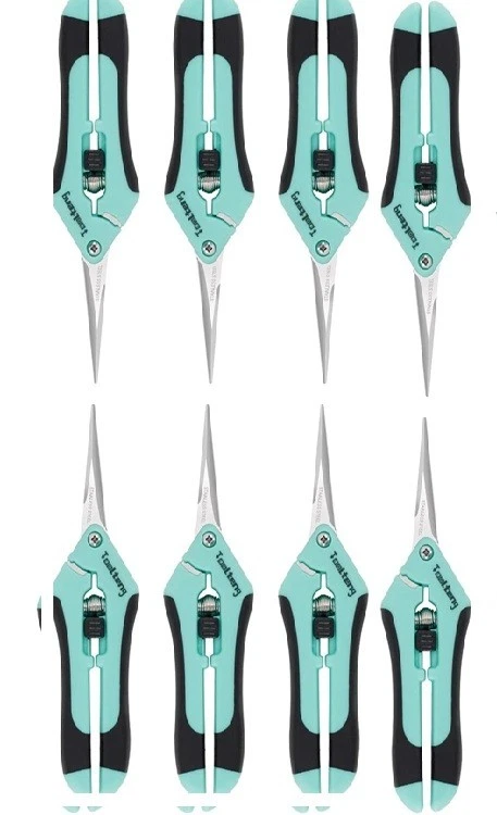 8 Pack- Bud Trimming Scissors STAINLESS Titanium Coated PRUNING TRIMMING HARVEST - Image 1 of 4
