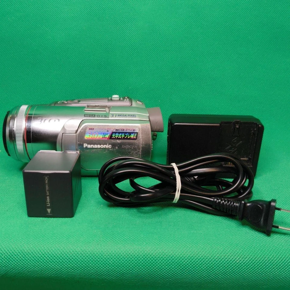 Panasonic NV-GS250 MiniDV Camcorder Digital Video Camera Silver Used Japan - Image 1 of 4