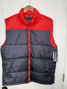 Men’s Puffer Vest U.S. Polo Assn Full Zip Jacket New With Tags Size Large 110078 - Picture 1 of 8
