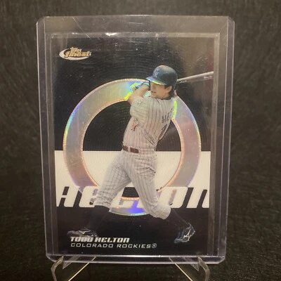 2005 Topps Finest 137 Todd Helton Black Refractor #29/99 Colorado Rockies - Image 1 of 2