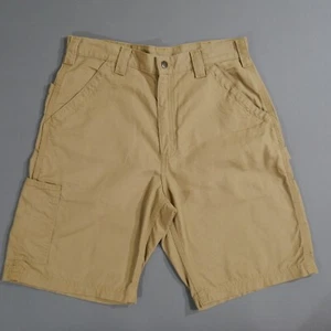 Carhartt Shorts Mens Size 34 Cargo Relaxed Fit Brown Canvas Workwear Casual - Picture 1 of 14