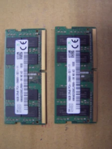 SK hynix 32GB 2x16GB SODIMM PC4-2666V Memory RAM HMA82GS6CJR8N-VK GOOD - Picture 1 of 3