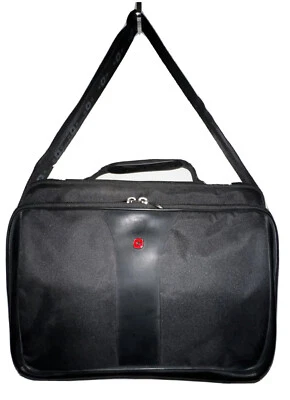 Victorinox 17" Laptop Bag Carrier Large Slimline Black Swiss Computer Case - Imagem 1 de 4