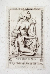 Karl Hänny Bern Winkelriedstiftung Pfarrer G. Russi Akt Erotik Breast Nude Brust - Bild 1 von 1