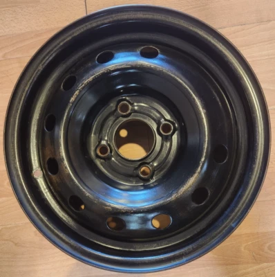 15" KIA SPECTRA FACTORY OEM BLACK STEEL WHEEL RIM 15x6 2007-2009 4x115 - Image 1 of 4