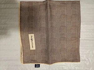 Ralph Lauren Classic Print Silk Twill Pocket Square Made in Italy - Picture 1 of 5