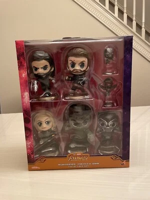 Hot Toys Cosbaby Avengers Infinity War Set! Capitán América, Hulk, Pantera Negra Foto 1 de 4