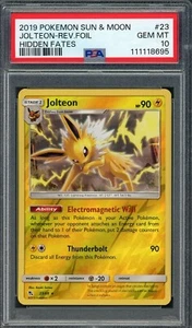 PSA 10 Jolteon Hidden Fates 23/68 Reverse Holo Pokemon Card B7 - Picture 1 of 2