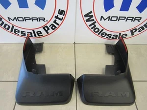 RAM 1500 Rear Molded Splash Guard Mud Flaps W/O Fender Flares NEW OEM MOPAR - Picture 1 of 12