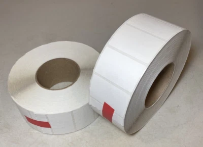 (Qty 7000) 2-1/2" x 1-1/2" Thermal Transfer Labels 3" Core, ULINE S-6786 2 Rolls - Image 1 of 4