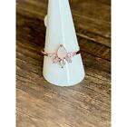 Bomb Party RBP7587 In Perfect Harmony Lab Created White Opal Rose Gold Size 11