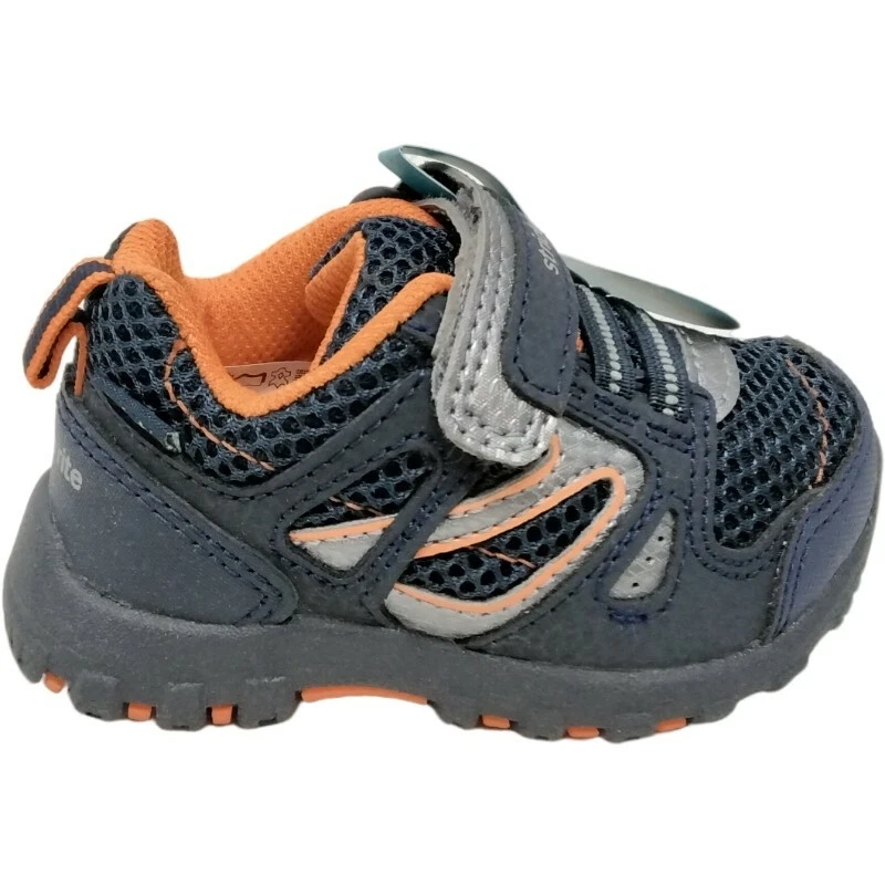 Zapato Deportivo Informal Stride Rite M2P Artin Bebé Niño Talla 4 Azul Marino y Naranja Nuevo con Etiquetas Foto 1 de 3