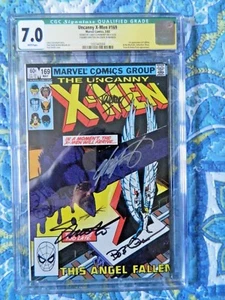 Uncanny X-MEN #169 Signed by Chris Claremont & Jim Steranko & Bob Wiacek CGC 7.0 - Picture 1 of 7