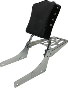 Studded Sissy Bar/Backrest/Luggage Rack - Honda VTX1300 VTX1800 R S N - Picture 1 of 10