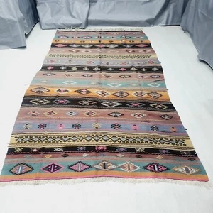 5.9x11.1 Ft Oversize Kilim, Floor Kilim, Vintage Rug, Turkish Rugs For Large - Picture 1 of 9