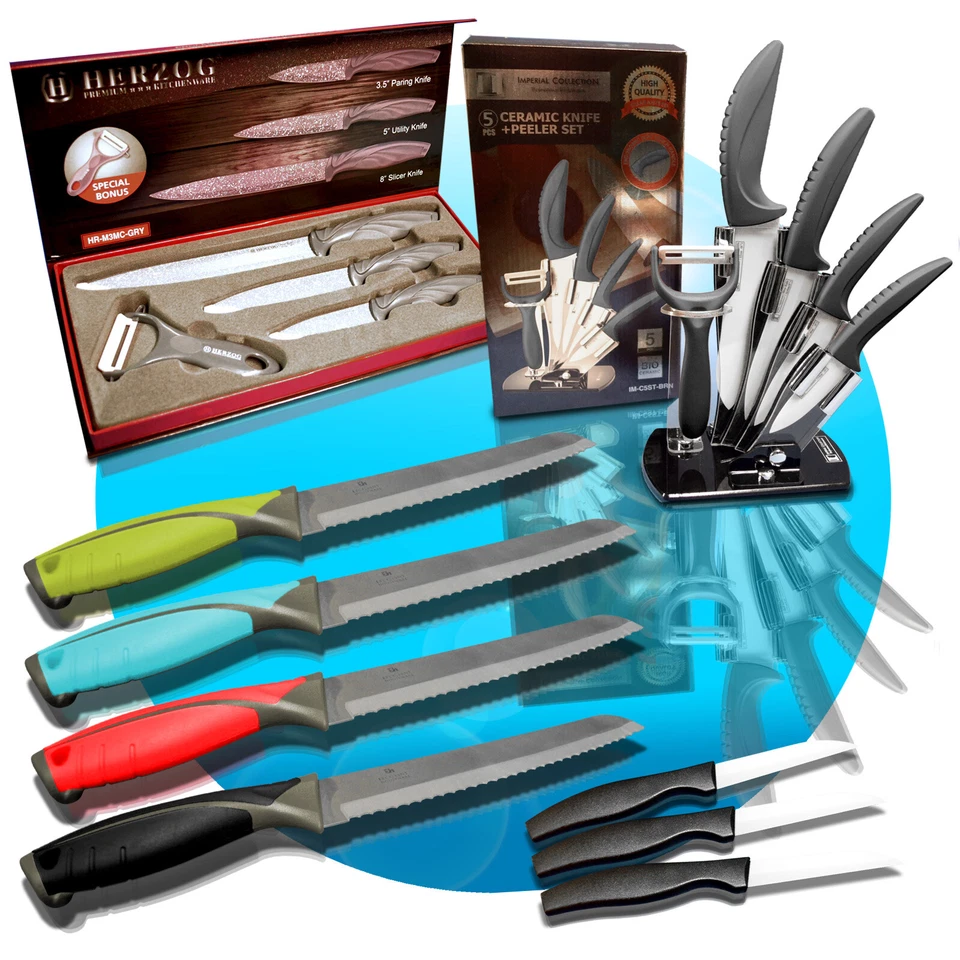 Messer Brotmesser Obstmesser Keramikmesser Edelstahlmesser Messer Set wählbar - Bild 1 von 1