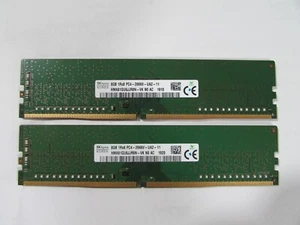 SK Hynix 16Gb (2x8GB) PC4-21300 DDR4 2666MHz Desktop Memory RAM HMA81GU6JJR8N-VK - Picture 1 of 3