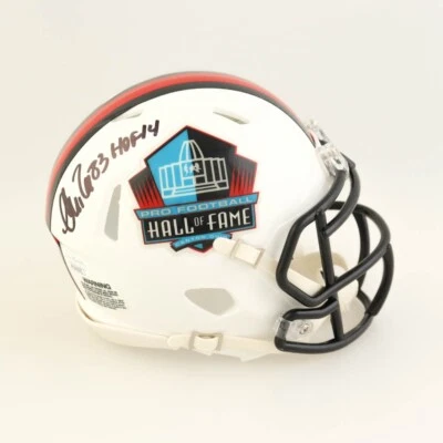 Andre Reed AUTOGRAPHED Hall of Fame Logo Speed Mini Helmet "HOF 14" (JSA) - Image 1 of 3