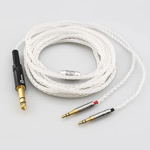 Cable para auriculares plata pura 8Cor para Hifiman Sundara Ananda HE1000se HE6se he400