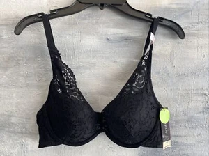 .3AMBRIELLE Natural Comfort Lightly Lined Full Coverage U/W Bra, 34B 38D - Black - Picture 1 of 7