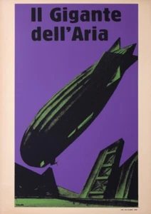 SIRONI MARIO IL GIGANTE DELL ARIA 1925 VINTAGE POSTER - Bild 1 von 1
