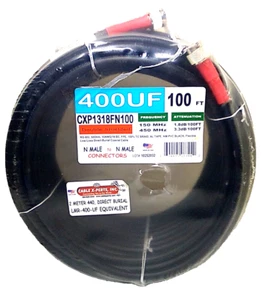 100 FT ~ LMR-400~UF Flex Cable ~ Direct Burial ~ N Male to N Male Connectors - Picture 1 of 5