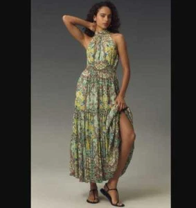 New women's Plus 1X By Anthropologie The Somerset maxi dress halter edition - Picture 1 of 12