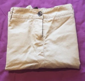 Mango Denim M UK 10 EU 38 Beige Denim Button Short Skirt W30 L16 Cotton D722 - Picture 1 of 9