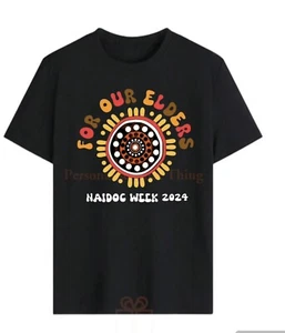 Aboriginal Naidoc week next generation dot painting - women men children Tshirt - Picture 1 of 2