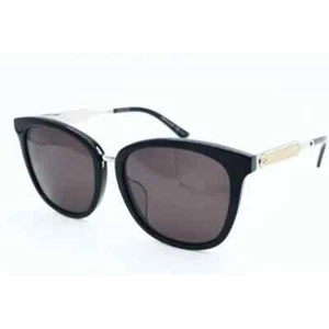Authentic Gucci GG 0073SK 001 Cat Eye Black Sunglasses Bronze Lens 56mm (A) - Picture 1 of 6