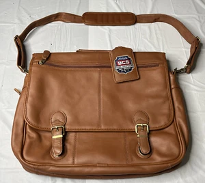Mercury Luggage Leather Laptop Briefcase BCS Championship 2012 Alabama LSU - Picture 1 of 12