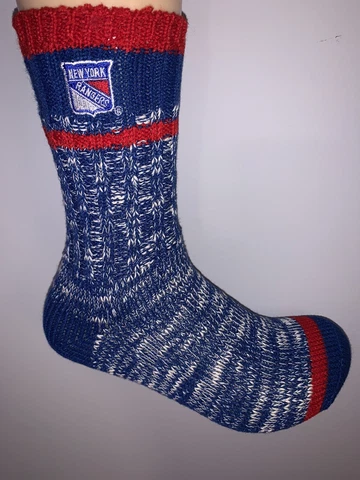 NEW YORK RANGERS NHL HOCKEY JERSEY LOGO ALPINE CREW LENGTH SOCKS MEDIUM Cover