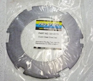 PRO SPORT HD HARLEY DAVIDSON 41-83 BIG TWIN CLUTCH STEEL PLATE 37957-41 - Picture 1 of 5