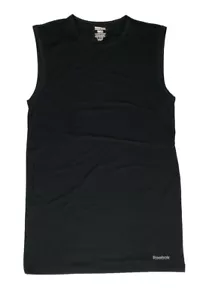 Shirt Mens NEW Reebok Tank Top Sleeveless Cool Dry Black Performance Workout Gym - Picture 1 of 7