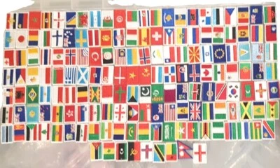 National Country Flags different sizes Iron Sew on Embroidered Patch Badge - Image 1 of 2