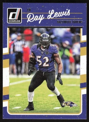 2016 Donruss Ray Lewis #28 Baltimore Ravens - Image 1 of 2