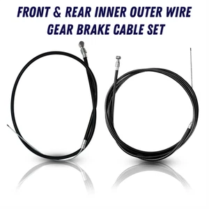 MTB Mountain Bike Bicycle Front & Rear Inner Outer Wire Brake Cable & Set UK - Picture 1 of 7