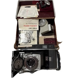 Vintage seltene Polaroid 110B Pathfinder Kamera Konvolut, Blitz, Tasche, - Bild 1 von 18