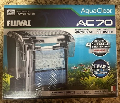 Fluval AquaClear AC70 Power Filter 40-70 US Gal #19615 - Image 1 of 4