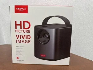 Renewed Nebula Mars2 pro 500 ANSILumen Portable Projector 720P HD 2x10W Speakers - Picture 1 of 10