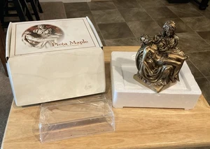 1999 Life Symbols “PIETA” Gold Resin 6” Hand Painted Michelangelo Statue Jesus - Picture 1 of 4