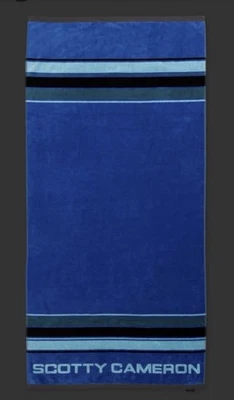Toalha de praia Scotty Cameron listra tecate azul 2023 nova - Imagem 1 de 4