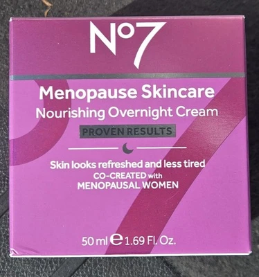 No7 Menopause Skincare Nourishing Overnight Cream 50 ml 1.69 oz - Image 1 of 4