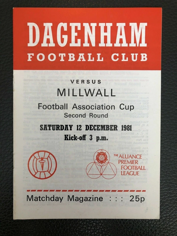 1981. Dagenham v Millwall, (FA Cup 2nd Round). - Image 1 of 1