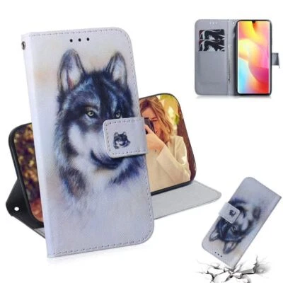 Tiger Wolf Dog Wallet Phone Case For Samsung A13 A53 A54 A25 A23 A04E A24 A73 - Image 1 of 4