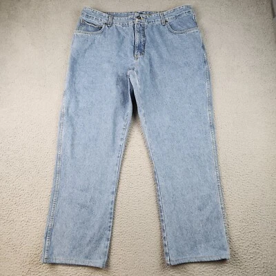 Cabela's Jeans Men's 38x29 Classic Fit Bootcut Light Wash Denim Blue Pants - Image 1 of 4