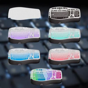 Keyboard Cover Silicone Protector Film Dust and Waterproof For Logitech-A2Y0 - Afbeelding 1 van 20