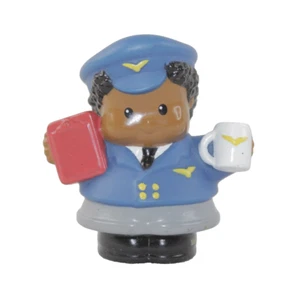 Fisher-Price Little People 2009 African American Airline piloto capitán - Imagen 1 de 7